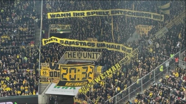 sport1：多特球迷抗议赛程安排，致该队和奥格斯堡的赛事  多次中断